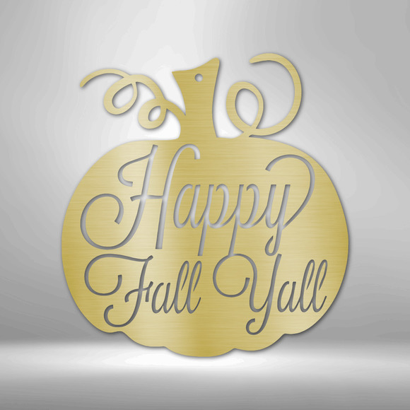Fall Pumpkin Steel Sign Laser Cut Powder Coated Home & Office Metal Wall Decor M